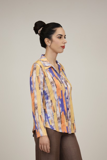 Camisa Estampada de Mujer| Camisa Coordinada| M47 Modas Benidorm
