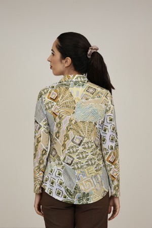 Camisa Estampada de Mujer| Camisa Coordinada| M47 Modas Benidorm