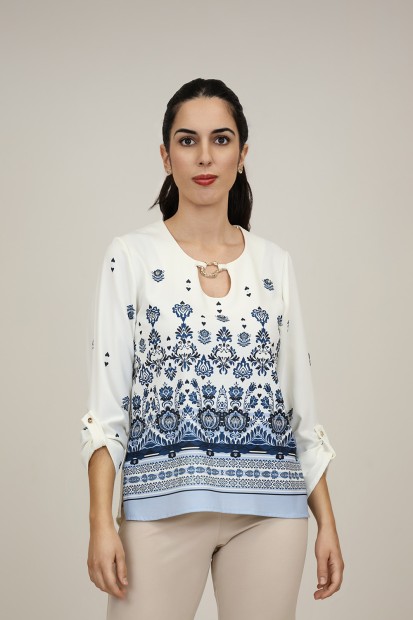 Blouse Paisley Print| M47 Modas Benidorm