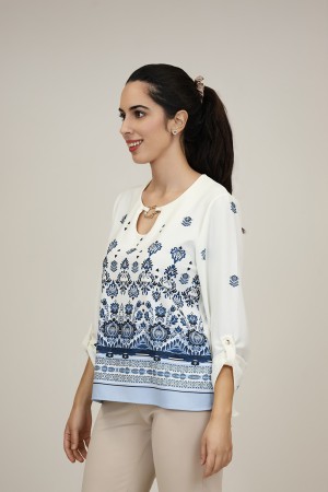 Blouse Paisley Print| M47 Modas Benidorm
