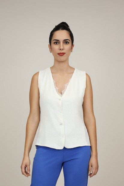 Blue Jeans Leatherette Details| M47 Modas Benidorm