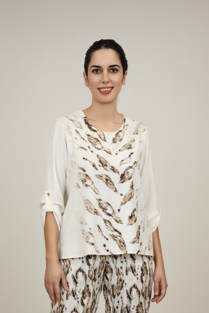 Blouse Paisley Print| M47 Modas Benidorm
