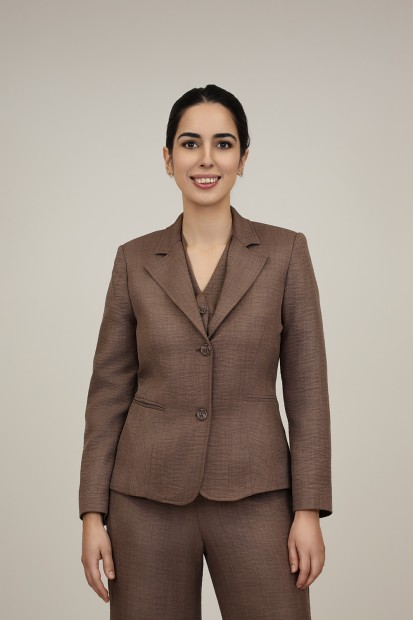 Straight-Cut Crepe Blazer| M47 Modas Benidorm