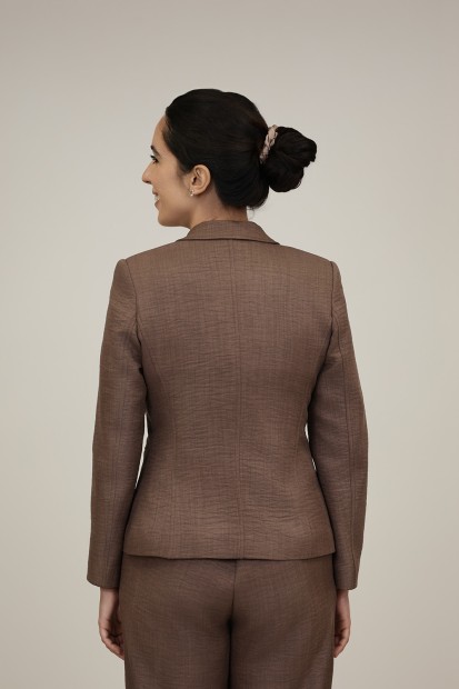 Straight-Cut Crepe Blazer| M47 Modas Benidorm