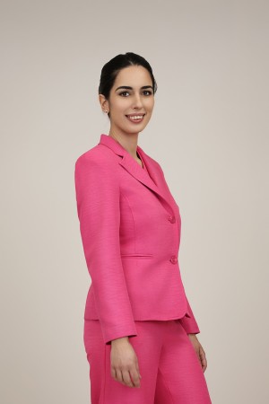 Straight-Cut Crepe Blazer| M47 Modas Benidorm