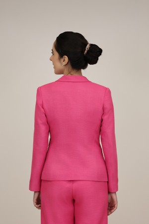 Straight-Cut Crepe Blazer| M47 Modas Benidorm