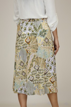 Falda Midi| Falda Estampada| M47 Modas Benidorm