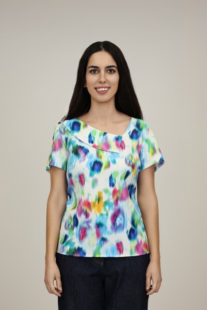 Midi Straight Floral  Print| M47 Modas Benidorm