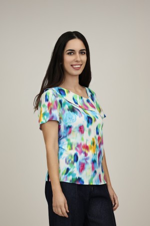 Midi Straight Floral  Print| M47 Modas Benidorm
