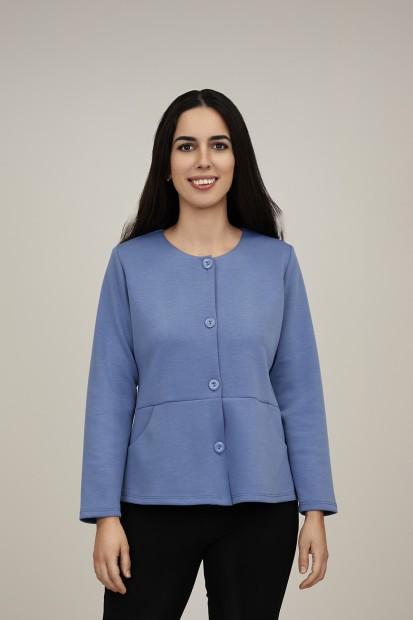 Printed Round Neck Jacket | M47 Modas Benidorm