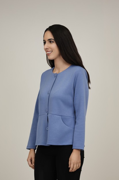 Printed Round Neck Jacket | M47 Modas Benidorm