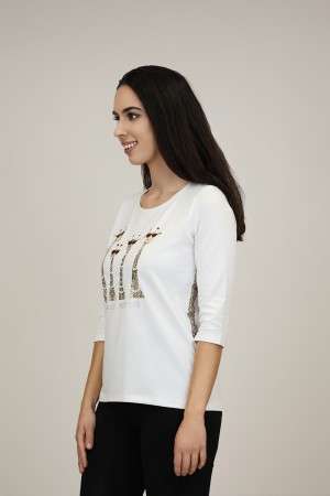 Camiseta Viscosa Eco| Camiseta Blanca| M47 Modas Benidorm