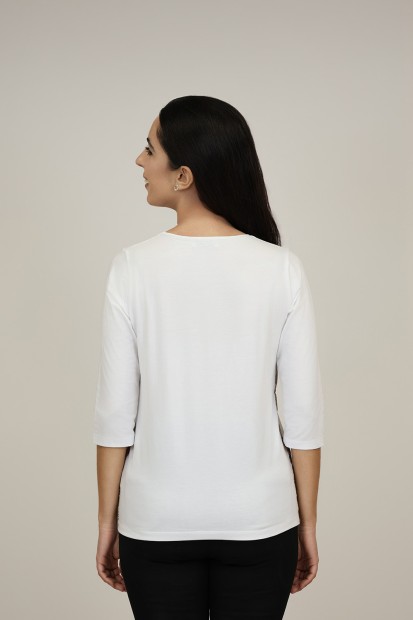 Camiseta Viscosa Eco| Camiseta Blanca| M47 Modas Benidorm