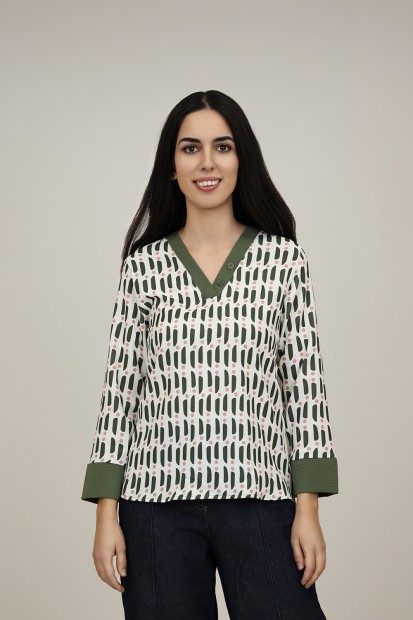 Blouse Paisley Print| M47 Modas Benidorm