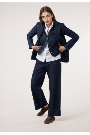 Denim Drop| Blazer de Mujer| Chaqueta Denim| M47 Modas Benidorm