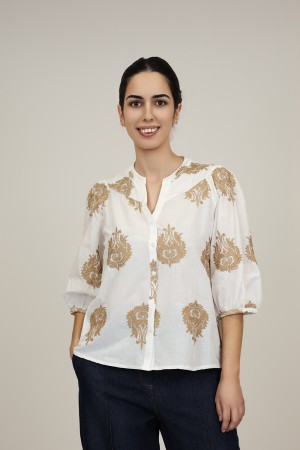 Camisa de Mujer| Camisa Bordada| M47 Modas Benidorm