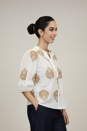 Camisa de Mujer| Camisa Bordada| M47 Modas Benidorm