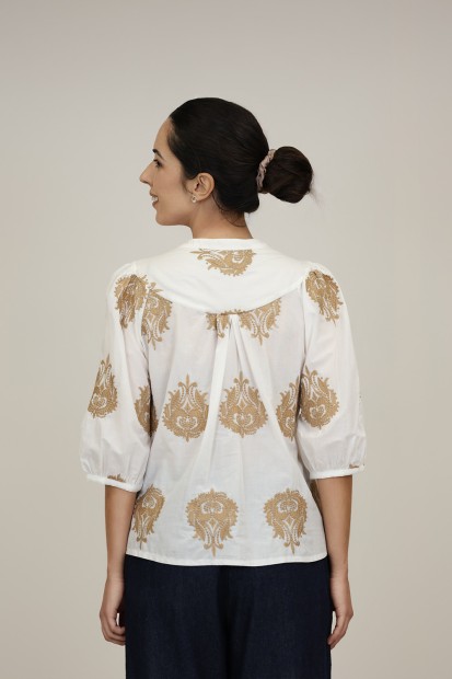 Flowing Printed Blouse| M47 Modas Benidorm