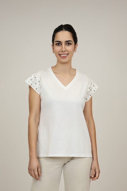 Camiseta Viscosa Eco| Camiseta Blanca| M47 Modas Benidorm