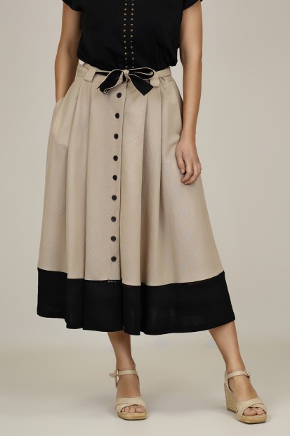 Falda Viscosa Eco| Falda Midi| M47 Modas Benidorm