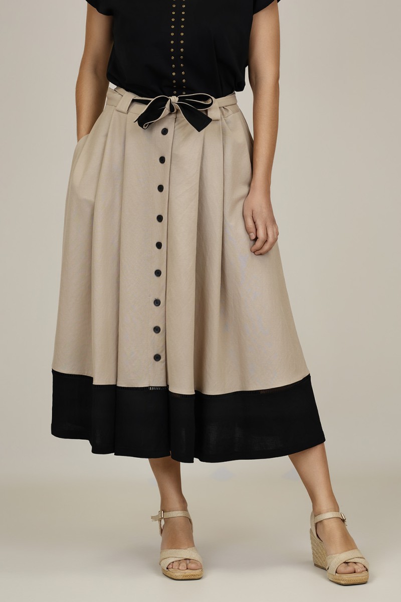 Falda Viscosa Eco| Falda Midi| M47 Modas Benidorm