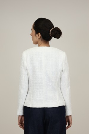 Straight-Cut Crepe Blazer| M47 Modas Benidorm