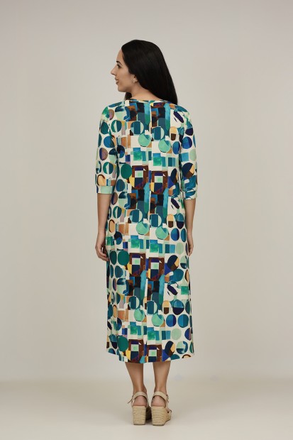 Vestido Midi Estampado| Vestido Boho|  M47 Modas Benidorm