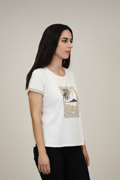 Camisetas de Mujer | Camiseta Lentejuelas M47 Modas Benidorm