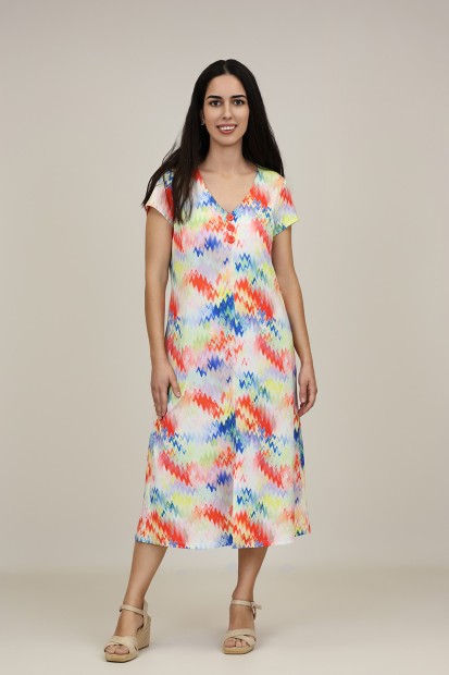Boho Multicolored Dress| M47 Modas Benidorm