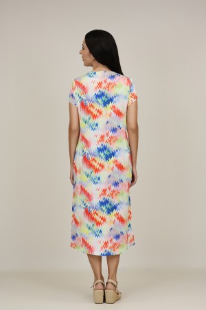 Vestido Maxi Estampado| Vestido Punto|  M47 Modas Benidorm