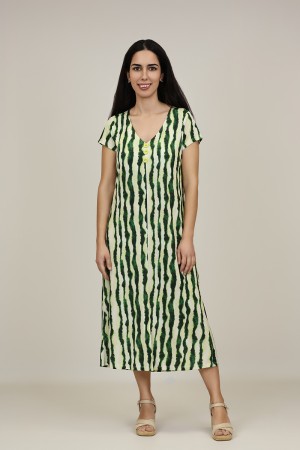 Vestido Maxi Estampado| Vestido Punto|  M47 Modas Benidorm