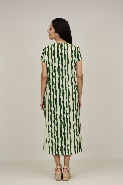 Vestido Maxi Estampado| Vestido Punto|  M47 Modas Benidorm