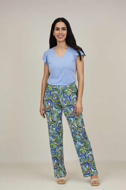 Pantalon de Punto| Pantalon Palazzo|  M47 modas Benidorm