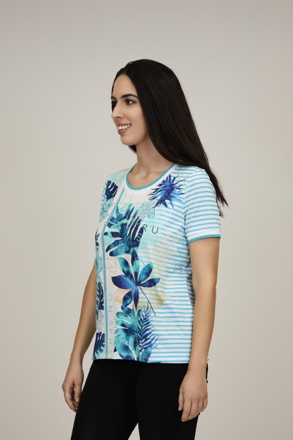 Camiseta Casual de Mujer| Camiseta Algodón ECO| M47 Modas Benidorm