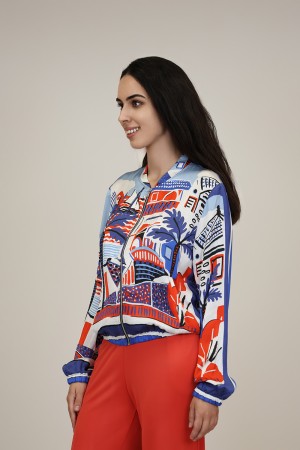 Midi Dress Flared Cut Seventies Print| M47 Modas Benidorm