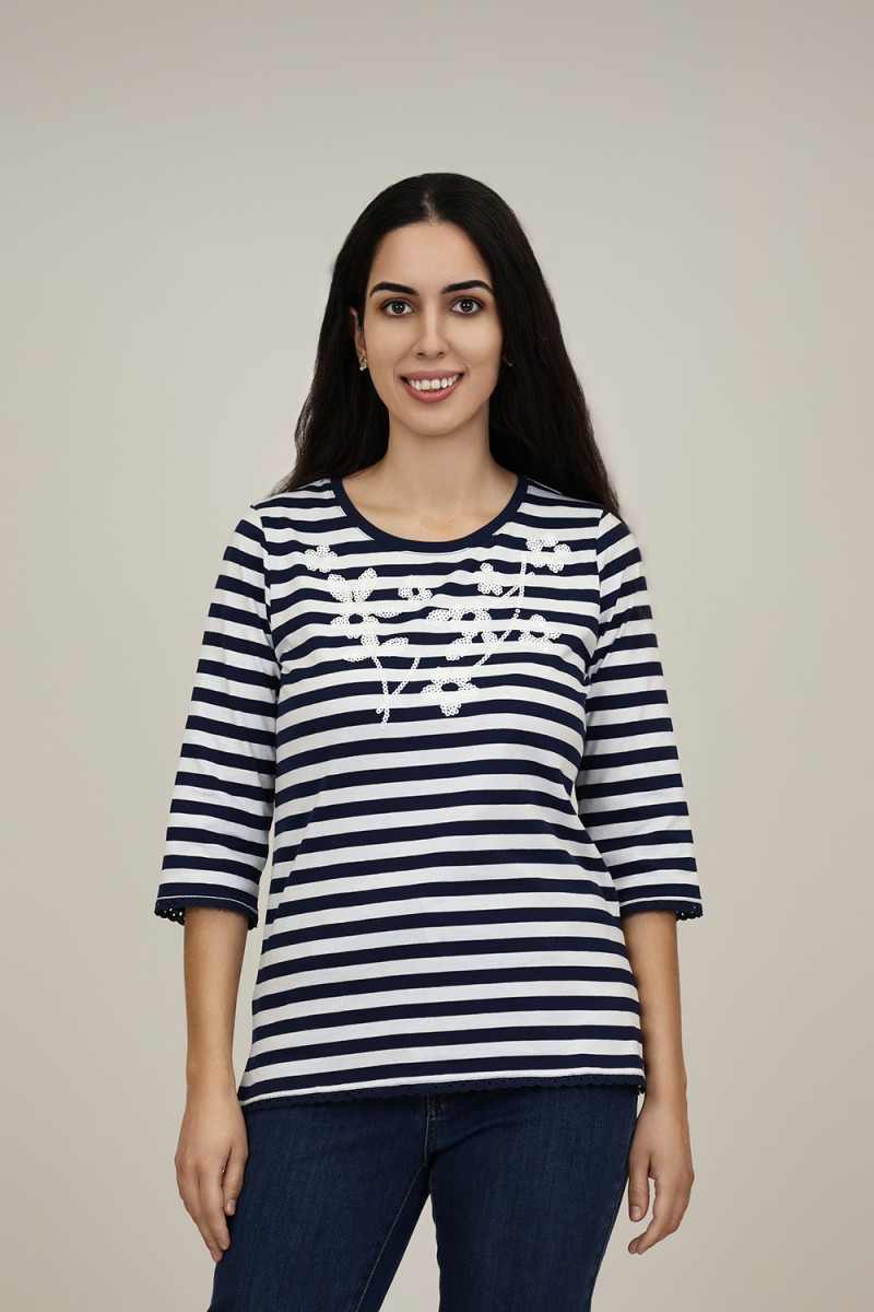 Camiseta Marinera | Camiseta Rayas| M47 Modas Benidorm