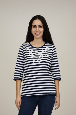 Camiseta Marinera | Camiseta Rayas| M47 Modas Benidorm