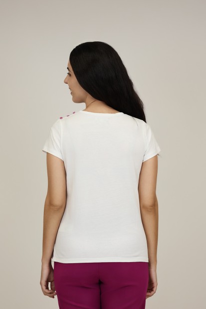 Camisetas de Mujer | Camiseta Lentejuelas M47 Modas Benidorm