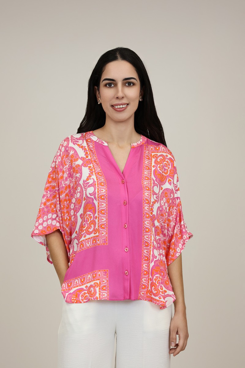 Blusa de Mujer| Camisa Viscosa Eco Estampada| M47 Modas Benidorm