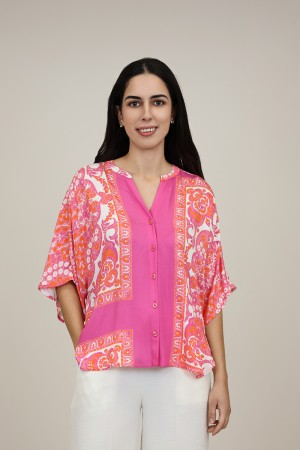 Flowing Printed Blouse| M47 Modas Benidorm
