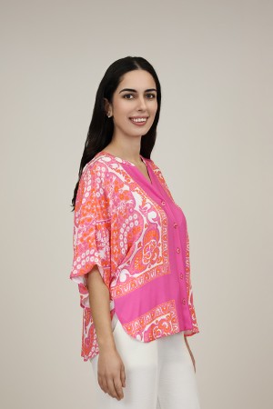 Flowing Printed Blouse| M47 Modas Benidorm