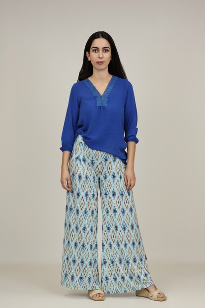 Pantalon de Punto| Pantalon Palazzo|  M47 modas Benidorm