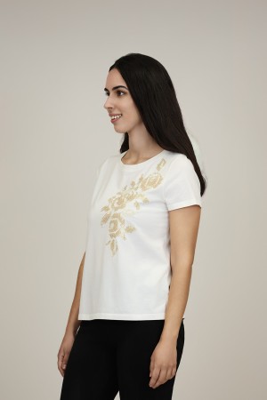 Camisetas de Mujer | Camiseta Lentejuelas M47 Modas Benidorm