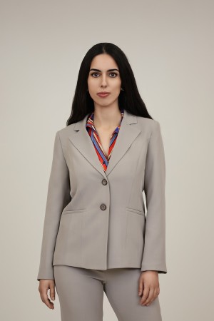 Straight-Cut Crepe Blazer| M47 Modas Benidorm
