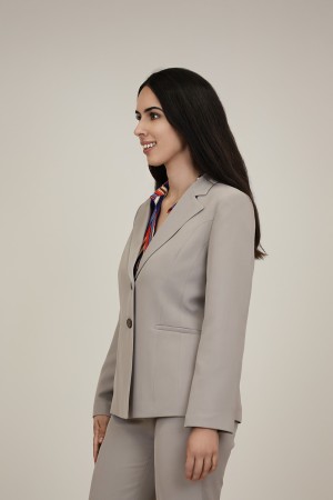 Straight-Cut Crepe Blazer| M47 Modas Benidorm