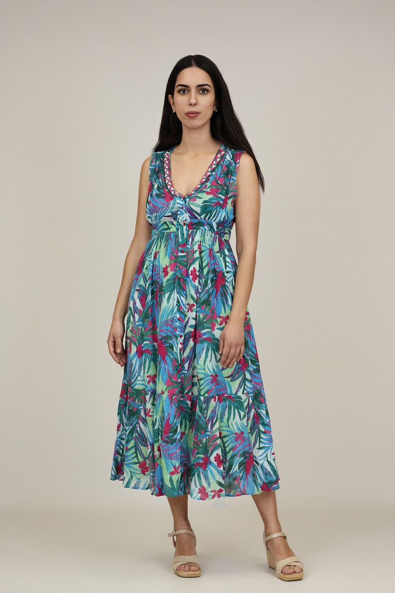 Vestido Boho | Vestido Maxi Estampado | M47 Modas Benidorm