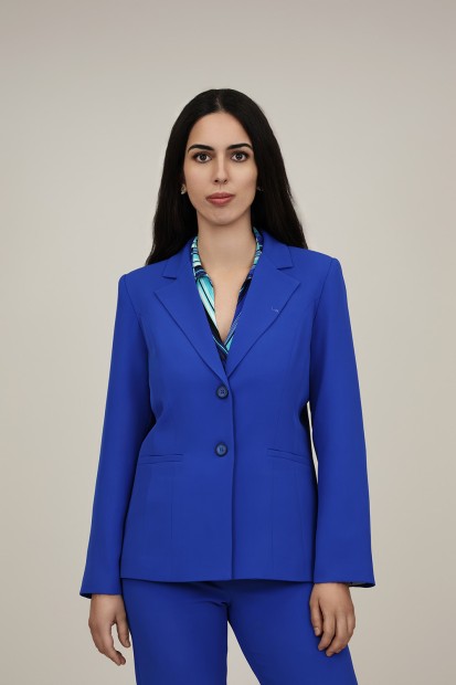 Straight-Cut Crepe Blazer| M47 Modas Benidorm