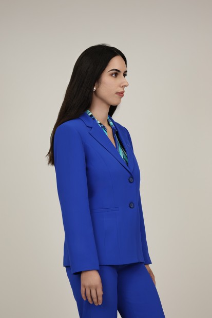 Straight-Cut Crepe Blazer| M47 Modas Benidorm