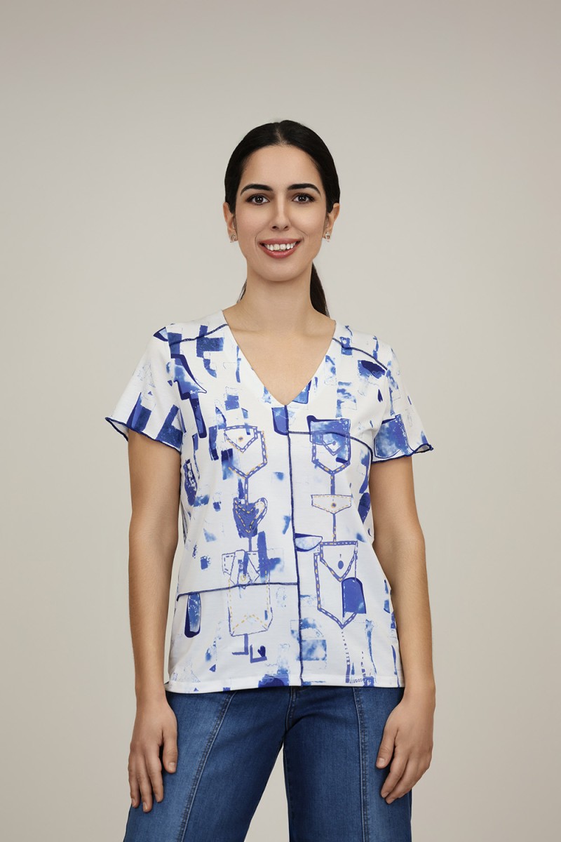 Camiseta Estampada de Mujer| Camiseta Algodon Organico| M47 Modas Benidorm