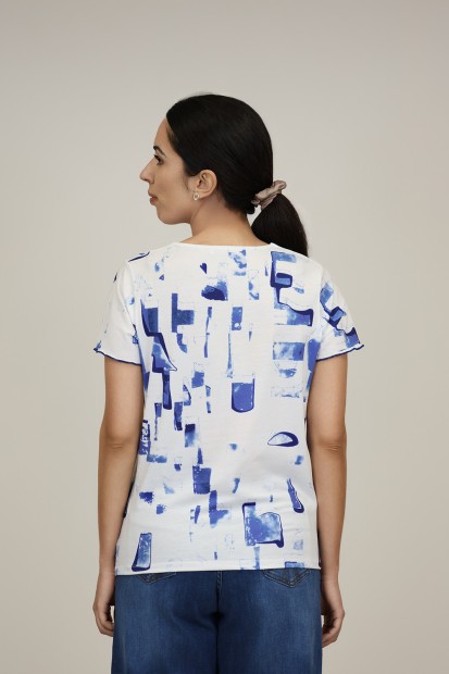 Camiseta Estampada de Mujer| Camiseta Algodon Organico| M47 Modas Benidorm